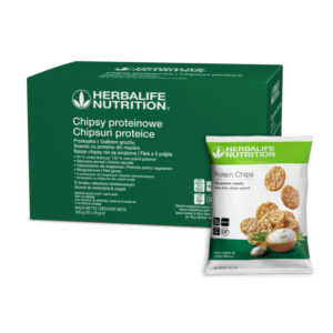 Chipsy proteinowe o smaku cebulowo-śmietanowym 10x30g