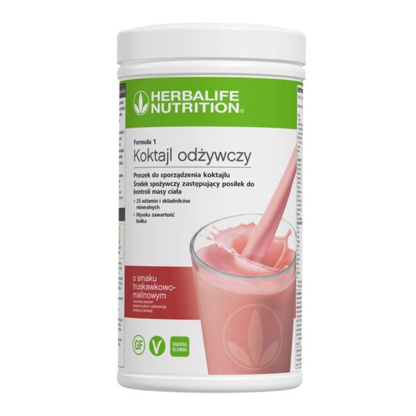 Koktajl odżywczy o smaku truskawkowo-malinowym 550 g