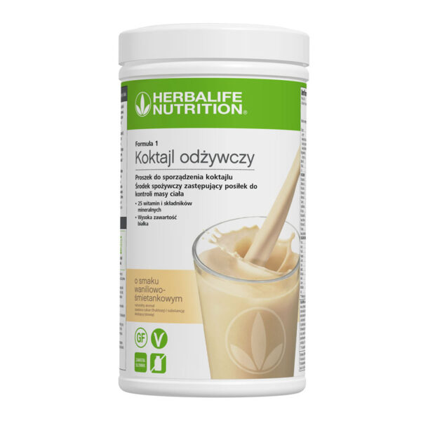 Koktajl odżywczy o smaku waniliowo-śmietankowym 550 g